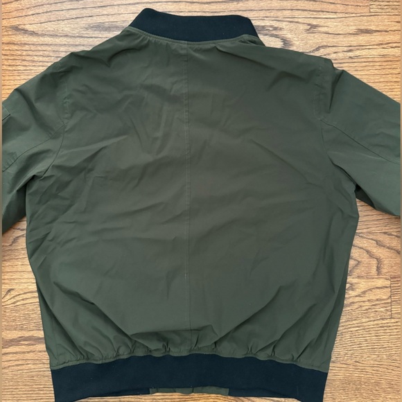 Banana Republic Water-Resistant Tech Motion Bomber Jacket - Kelp - Size Large - Picture 2 of 6